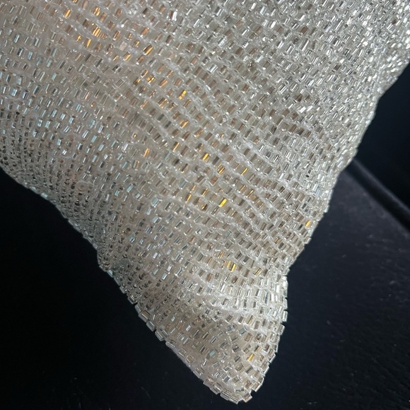 Artistic Accents Shimmering Beaded Lumbar Pillow 12”x20” Throw pillow - Picture 4 of 9